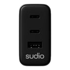 Cargador Sudio P3 65W USB-C Compacto para Viaje y Oficina