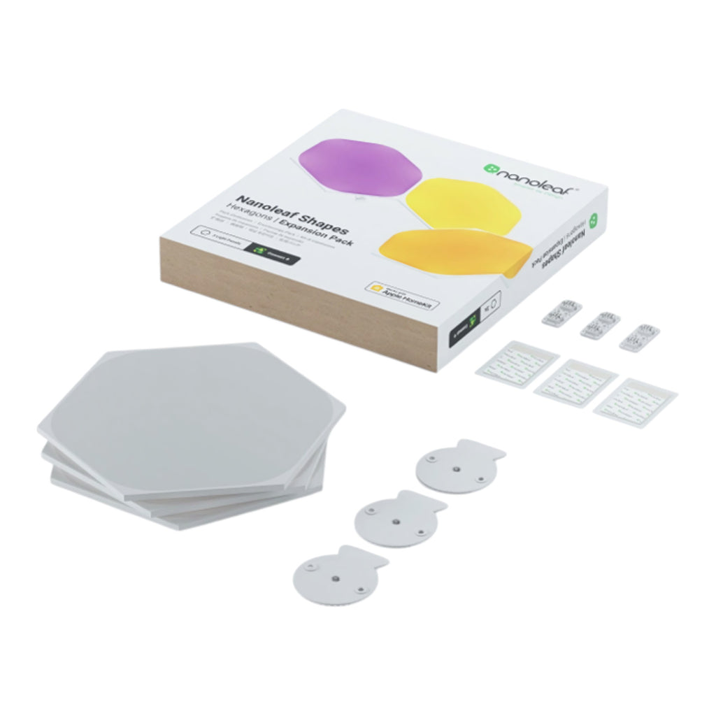 Panel de Expansión Nanoleaf Shapes Hexagons White Pack de 3 Unidades