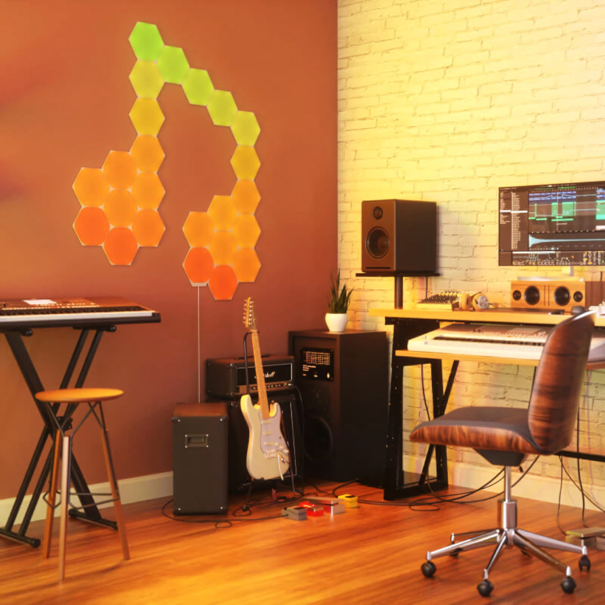 Panel de Expansión Nanoleaf Shapes Hexagons White Pack de 3 Unidades