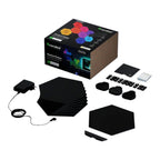 Nanoleaf Shapes Hexagons Black Kit Completo Pack de 9 Unidades