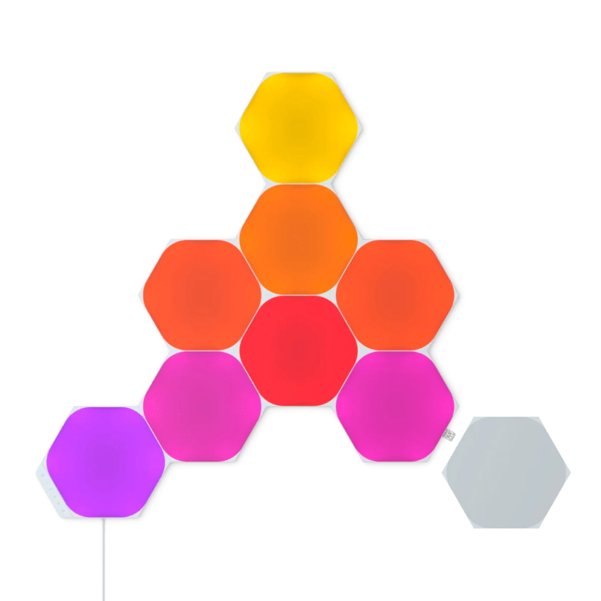 Nanoleaf Shapes Hexagons White Kit Completo Pack de 9 Unidades