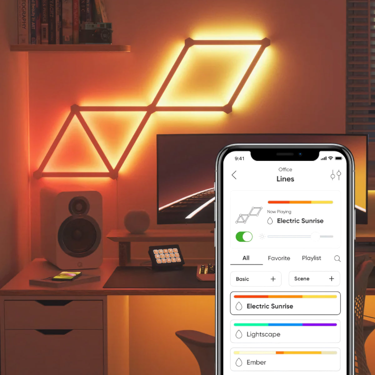 Nanoleaf Lines Smarter Kit White Pack de 9 Barras LED RGB