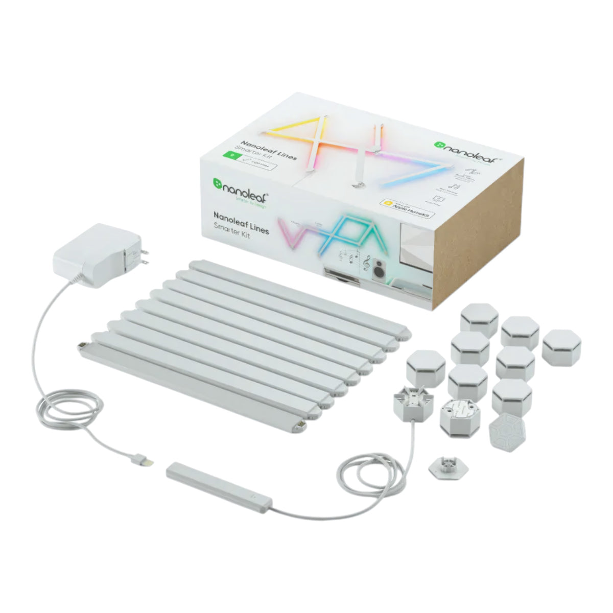 Nanoleaf Lines Smarter Kit White Pack de 9 Barras LED RGB