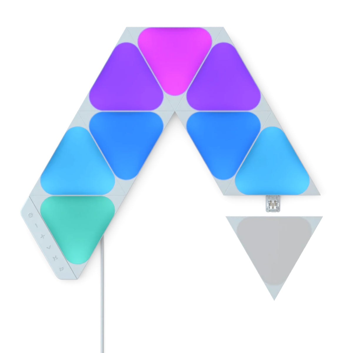 Panel de Expansión Nanoleaf Shapes Mini Triangles White Pack de 9 Unidades