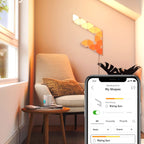 Panel de Expansión Nanoleaf Shapes Mini Triangles White Pack de 9 Unidades