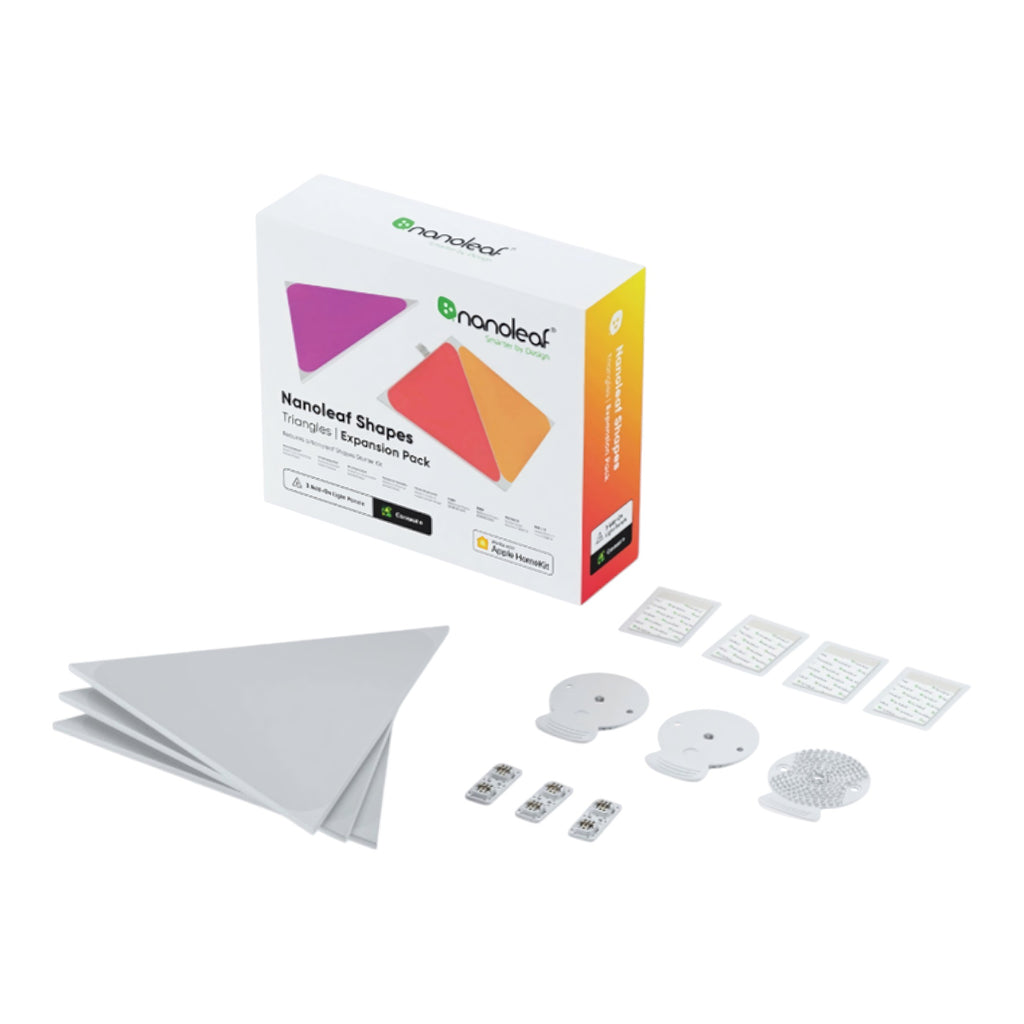 Panel de Expansión Nanoleaf Shapes Triangles White Pack de 3 Unidades