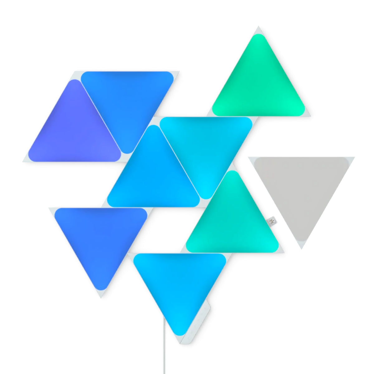 Nanoleaf Shapes Triangles White Kit Completo Pack de 9 Unidades
