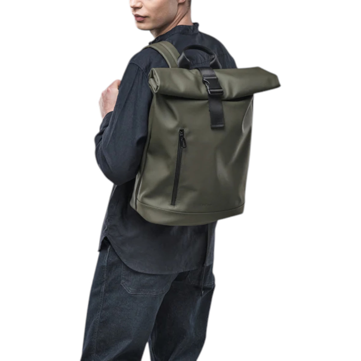 Gommo Backpack RollTop Verde Militar