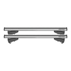 Barra de Techo Menabo Lince XL Silver de Aluminio para Vehículos con Rails