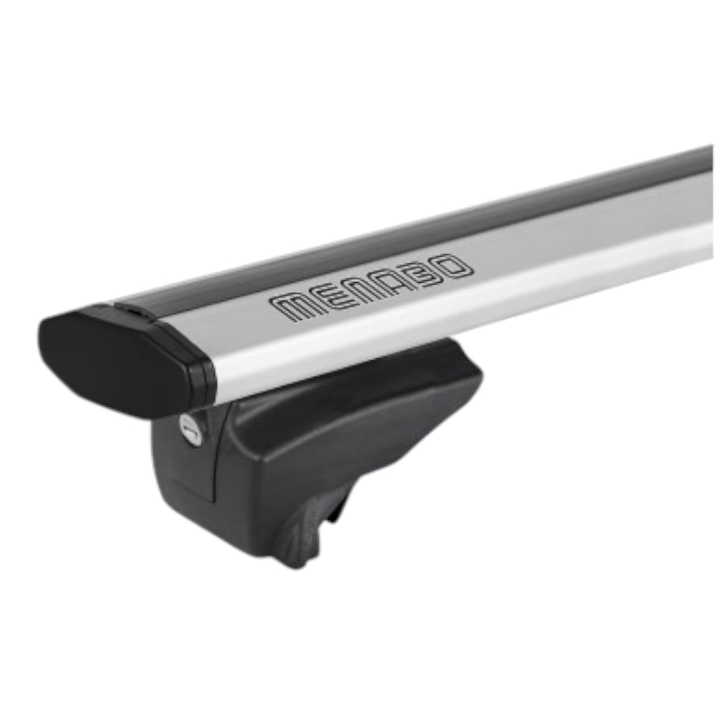Barra de Techo Menabo Lince XL Silver de Aluminio para Vehículos con Rails
