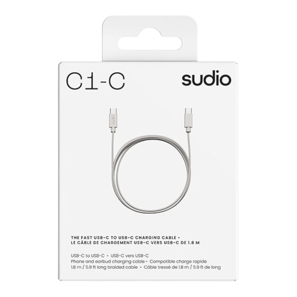 Cable de Carga Sudio C1 Textil Trenzado de Alto Rendimiento 60W