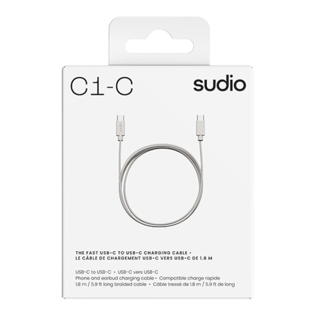 Cable de Carga Sudio C1 Textil Trenzado de Alto Rendimiento 60W