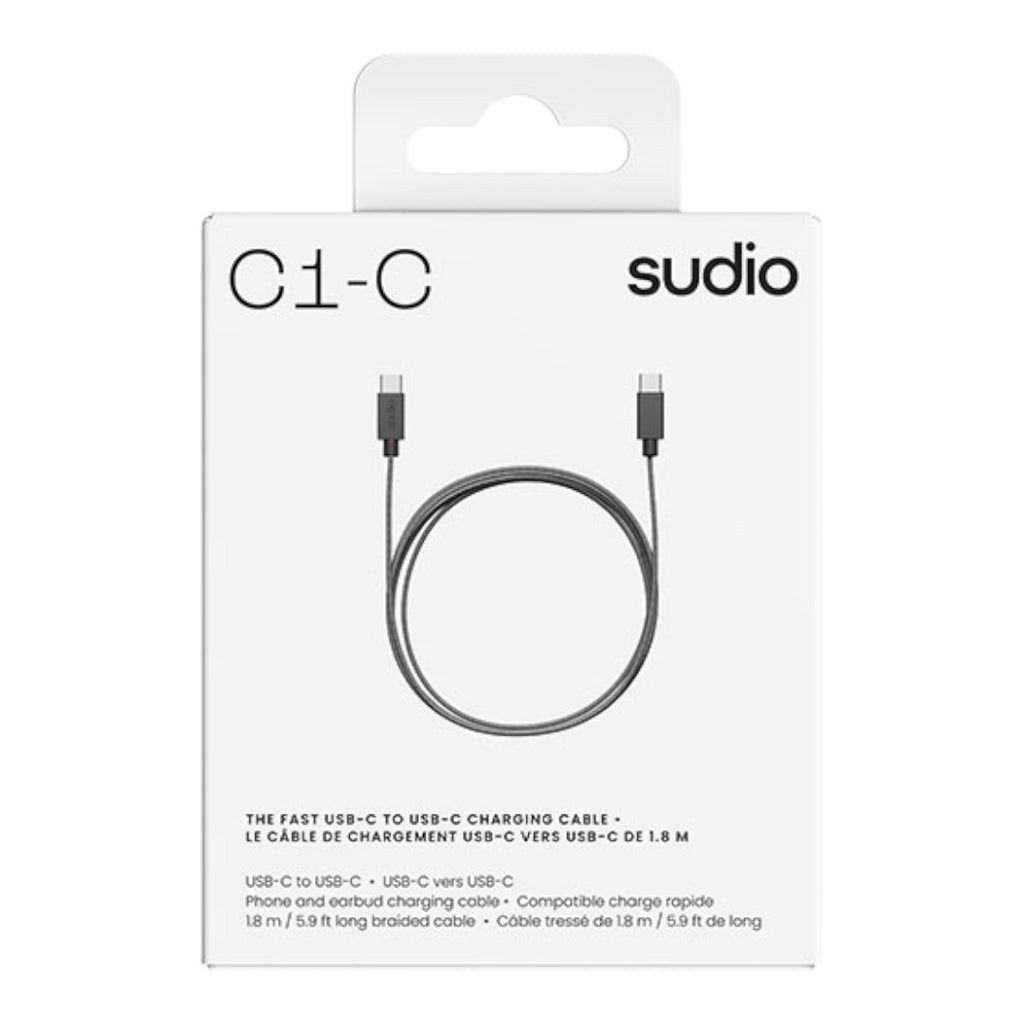 Cable de Carga Sudio C1 Textil Trenzado de Alto Rendimiento 60W