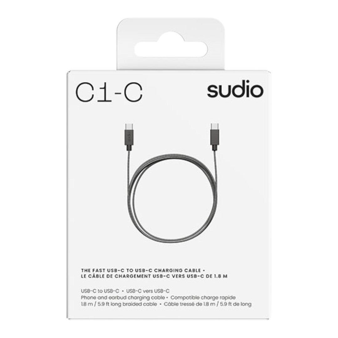 Cable de Carga Sudio C1 Textil Trenzado de Alto Rendimiento 60W