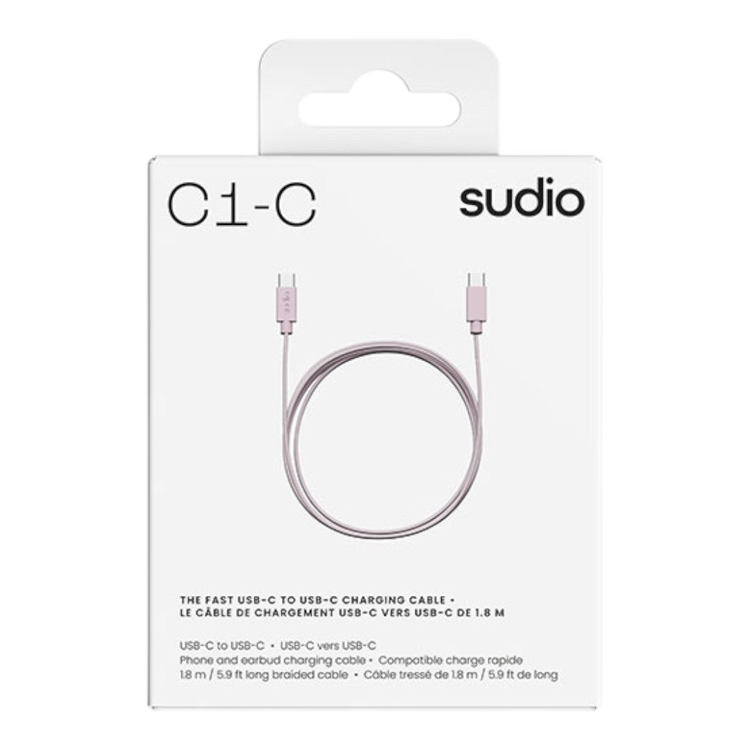 Cable de Carga Sudio C1 Textil Trenzado de Alto Rendimiento 60W